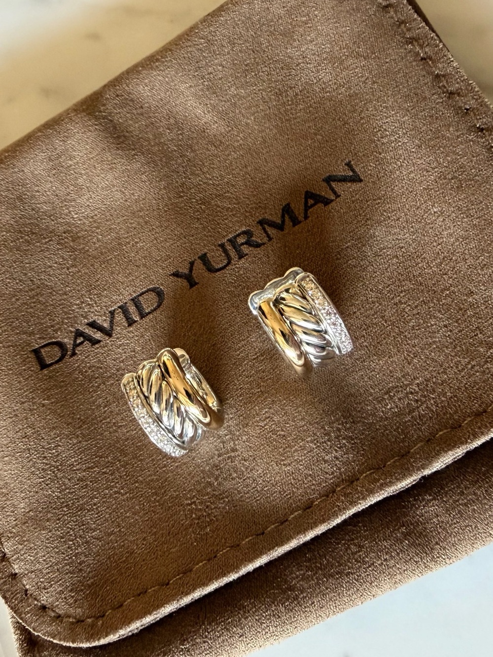 DAVID YURMAN MERCER HUGGIE HOOP EARRINGS - Picture 3 of 13